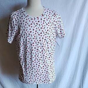 Tshirt  with cherries size 1X Preswick & Moore